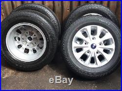 16 Alloy Wheels & Tyres From 2018 Ford Transit Custom Genuine brand new Tyres