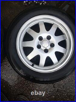 16 alloy Wheels 5x108 From An X-type Jaguar. 4 brand new tyres. (205/55/16)