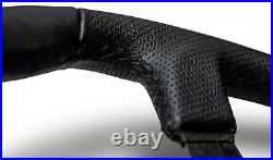 1966-1977 Early Bronco Leather Wrap Black Steering Wheel withAdapters from TBP