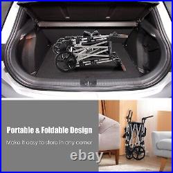 2 Passenger Push Pull Stroller Wagon Twin Stroller Wagon withRemovable Canopy