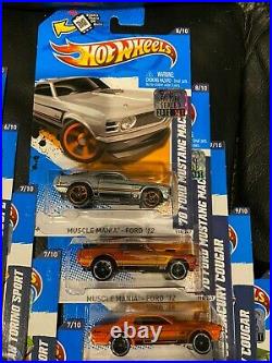 2012 Hot Wheels Muscle Mania Ford'12 from Factory Sealed Set 19 Car Lot