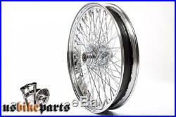 21 x 3.5 80 Spoke Single Disc Wheel with Billet Hub 3/4 For HD & Custom from