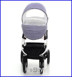 3in1 Pram Car Seat Carrycot Travel System Pushchair Combi Buggy From Birth