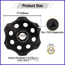 4.5/5 Diamond PCD Grinding Cup Disc Hexagonal Remove Epoxy Coating from Floor