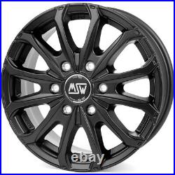 4 Alloy Wheels Compatible V W Crafter From 16 6x130 MSW Black