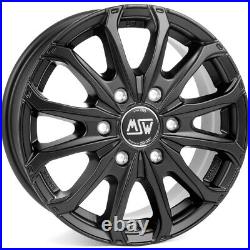 4 Alloy Wheels Compatible V W Crafter From 16 6x130 MSW Black