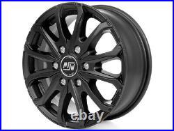 4 Alloy Wheels Compatible V W Crafter From 16 6x130 MSW Black