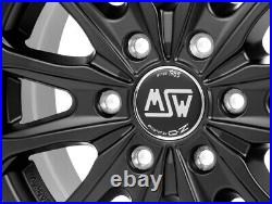 4 Alloy Wheels Compatible V W Crafter From 16 6x130 MSW Black