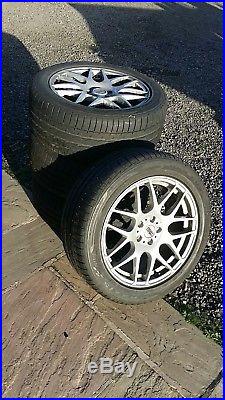 4 Nearly New 18 Inch DRC Alloy Wheels + Maxxis Tyres 235/50ZR18 from a Jaguar XF
