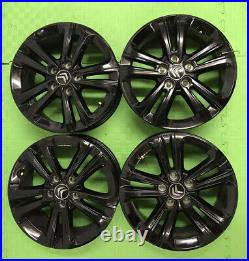 4 X Black Alloy Wheels, From Citroen Berlingo 8 months old from brand new van