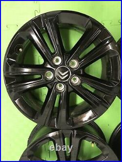 4 X Black Alloy Wheels, From Citroen Berlingo 8 months old from brand new van