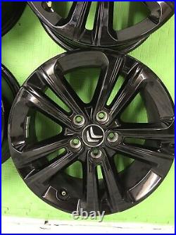 4 X Black Alloy Wheels, From Citroen Berlingo 8 months old from brand new van