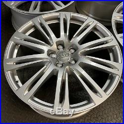 4x Genuine Original Audi A8 20 5x112 Alloy Wheels Part 4H0601025AG from Germany