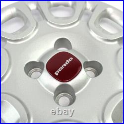 4x Wheel Cap Wheel Trim for Fiat Panda from 2012 14 Inch