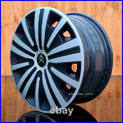 4x15 wheel trims to fit Citroen C1 MK2 (from 2015) Silver/Black