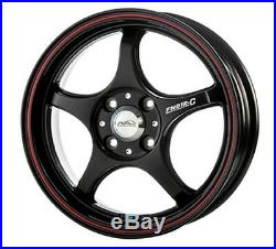 5ZIGEN ProRacer wheels FN01R-C 16x6.5J +42 4x100 Black/Red from JAPAN