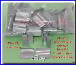 600Pc Assort Clip-On Wheel Weight FN for Japanese Alloy Rims from 0.25oz to 2oz