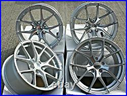 9.5x 18 Silver GTO Alloy Wheels For Audi A5 A6 All Road A7 5x112