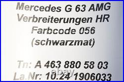 A4638805803 Wheel Thread Fender Widening Hr OEM Mercedes G63 AMG W463 Mopf
