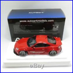 AUTOart Rocket Bunny Toyota 86 Red with Silver Wheels made by 78757 from Japan