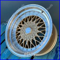 Alloy Wheels 17 RS For Bmw 5 Series E39 Retro Deep Dish Staggered Gold Wr