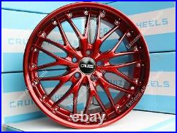 Alloy Wheels 18 190 For Nissan Elgrand Juke Murano Qashqai X Trail 5x114 Red