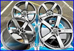 Alloy Wheels 18 Blade For Hyundai Coupe Santa Fe Tuscan i30 i40 ix35 5x114 Grey