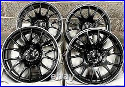 Alloy Wheels 18 CH For Audi a3 2003 a4 b4 b5 b6 b7 b8 b9 5x112 Black