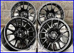 Alloy Wheels 18 CH For Audi a3 2003 a4 b4 b5 b6 b7 b8 b9 5x112 Black