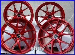Alloy Wheels 18 GTO For Mazda Rx7 Rx8 Mitsubishi Gto 3000 gt 5x114 Wr Red