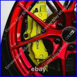 Alloy Wheels 18 GTO For Mazda Rx7 Rx8 Mitsubishi Gto 3000 gt 5x114 Wr Red