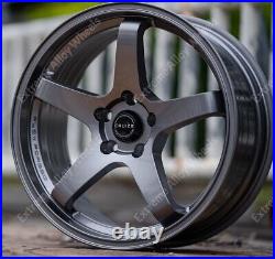 Alloy Wheels 18 GTR For Nissan 200sx 300zx 350z 370z Skyline 5x114 Wr Grey