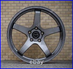 Alloy Wheels 18 GTR For Toyota Altezza Aristo Chaser Supra Mr2 5x114 Wr Grey