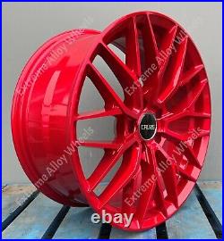 Alloy Wheels 18 VTR For Citroen C5 C6 C8 Peugeot Rcz 5x108 Red