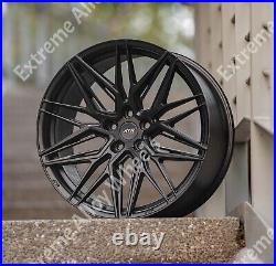 Alloy Wheels 20 05 Fits Vw T5 T6 T28 T30 Commercially Rated 850kg Black + Tyres