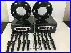 BMW 3/5 Series Staggered Black Wheel Spacers 15mm and 20mm with Bolts From 2011