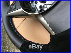 BMW E60 E61 E63 E64 sport steering wheel new leather Alcantara, from 09/2005