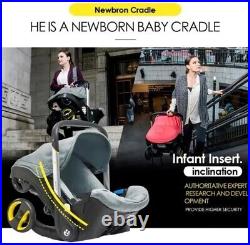 Baby Infant Carrier Car Seat Stroller Buggy in Nitro Black compact Birth+ 4 in 1