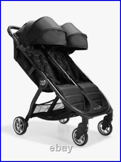 Baby Jogger City Tour 2 Double Travel Pushchair Lightweight Pitch Black