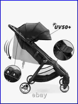 Baby Jogger City Tour 2 Double Travel Pushchair Lightweight Pitch Black