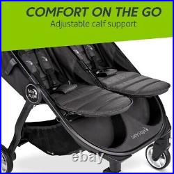 Baby Jogger City Tour 2 Double Travel Pushchair Lightweight Pitch Black