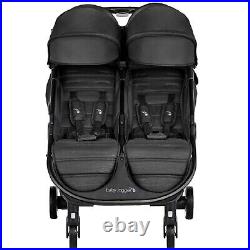 Baby Jogger City Tour 2 Double Travel Pushchair Lightweight Pitch Black