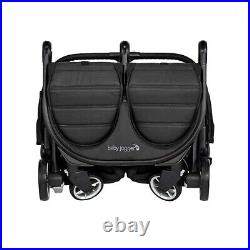 Baby Jogger City Tour 2 Double Travel Pushchair Lightweight Pitch Black