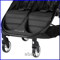 Baby Jogger City Tour 2 Double Travel Pushchair Lightweight Pitch Black