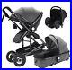 Baby-Pram-3-in-1-travel-system-Carry-Cot-Car-Seat-Push-Chair-ISO-Fix-Stroller-01-cb