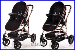 Baby Pram 3 in1 Travel System Buggy Car Seat Pushchar Forward Rear Facing