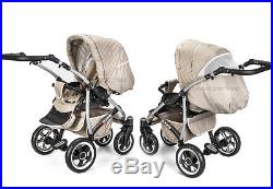 Baby Pram 3in1 Pushchair Buggy With Car Seat Carrycot Travel System From Birth