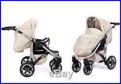 Baby Pram 3in1 Pushchair Buggy With Car Seat Carrycot Travel System From Birth