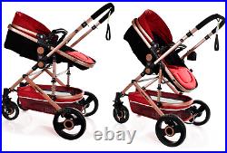 Baby Pram Buggy Car Seat 3 in 1 Travel System Pushchair One Size Fits All