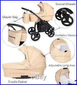 Baby Pram From Birth 3in1 Pushchair Car Seat Carrycot Combi Travel System Buggy